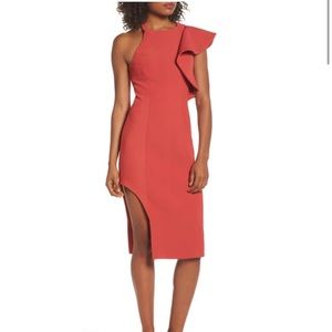 C/Meo Collective One-Shoulder Ruffle Dress